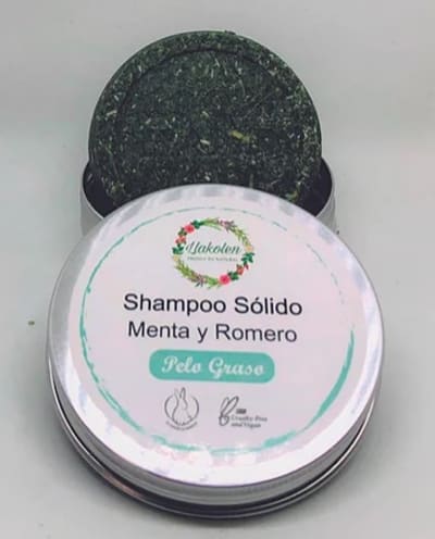 Shampoo Solido Pelo Graso 80 Gr Llakolen